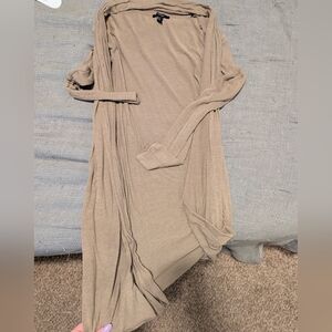 Forever 21 Taupe / Tan Long Cardigan